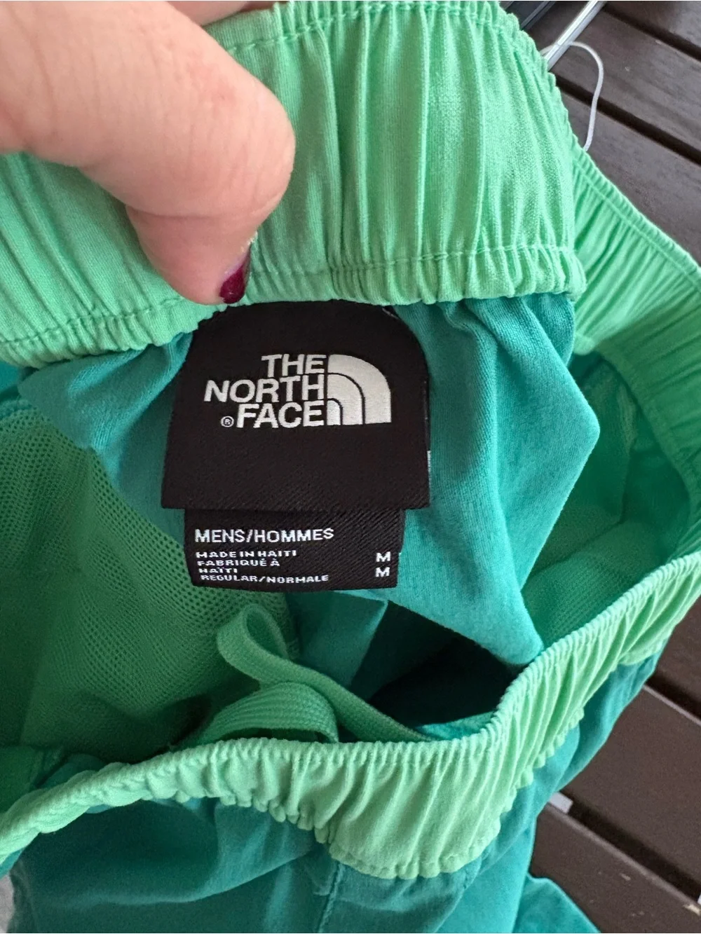 The North Face Men’s Green Stretch Hiking Shorts Medium Athletic Outdoor Trail